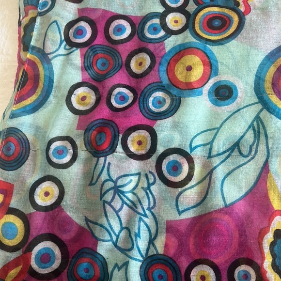 Whimsical Printed Infinity Scarf - Picture 8 of 8